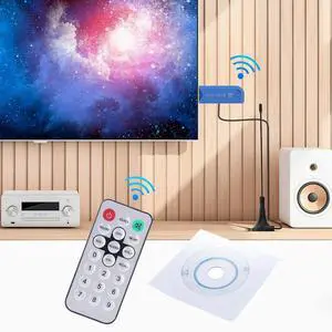 USB 2.0 TV Stick Tuner with Antenna Frequency Tuner Dongle 25MHz-1760MHz SDR Tuner Receiver for Radio Aircraft Tracking