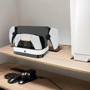For PS5 Dual Charging Station LED Indicator & RGB Light Dual Charging Dock Charging Dock for PS5 Controller & Portal