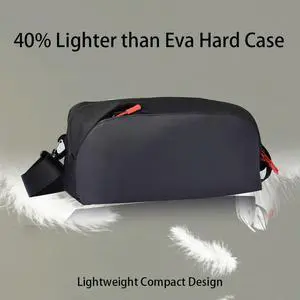 Handheld Game Console Bag 900D Oxford Large Capacity Protective Pockets Adjustable Shoulder Strap for Rog Ally