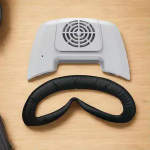 Cooling Fan Face Cover Face Cover Pad Facial Interface Air Circulation Breathable Face Cushion Pad for Quest 3 VR Headset