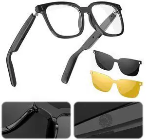 AI Translate Eyeglasses BT 5.4 Call ligent Translator Glasses Rechargeable Audio Music Call Sunglasses for Men Women