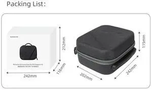 Electronic Equipment Protective Pack Case Hard Shell Bag Carrying Case for FPV Goggles V2 Protective Box Guard