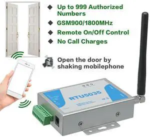 RTU5035 GSM Gate Opener Relay Switch Free Call Electric Gate Remote 900/1800MHz Wireless Remote Control Door Acces Long Antenna