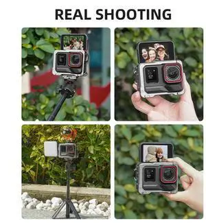 Aluminum Alloy Cage with Cold Shoe Protective Frame Housing Shell Quick Release Housing Cage for Ace Pro/Ace Pro 2