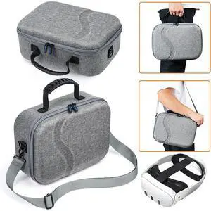 Fashion Hard Travel Case Portable Protection Hard Protect Carrying Case Expandable Capacity VR Gaming Bag For Quest 3