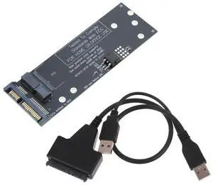 7+17 Pin to 22Pin 2.5" SATA Converter for A1466 A1465 A1398 A1425 Models Adapter Card with USB Cable 2.5" SATA 6Gb/s 3.0