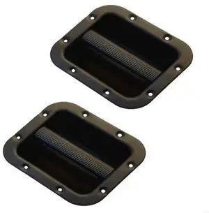 2Pcs Black Steel Speaker Cabinet Grips Replacement Easy Transport Sound Accessory Recessed Speaker Handle Replacement