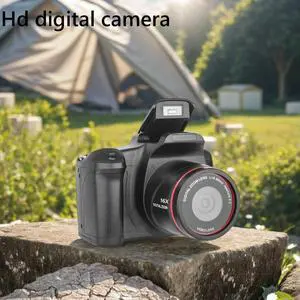 1080P 16MP Camera 16X Zoom Camcorder with 2.4 Inch LCD Screen Vlogging Camera for Photography and Video