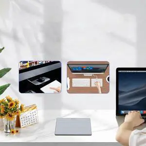 Bluetooth-Compatible Touchpad Multi-Gesture Portable Track Pad Type-C Rechargeable USB Touchpad Mouse for 10/11