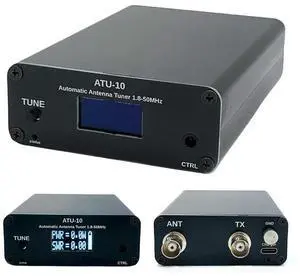 ATU-10 ATU10 QRP Antenna Tuner 1-15W Automatic Antenna Tuner 1.8-50MHz 0.91 Inch OLED Display