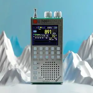 ATS125 Multifunctional BT Radio 2.4 Inch Touch Screen RDS Data Display Radio LCD Color Screen for Bluetooth-Compatible Speakers