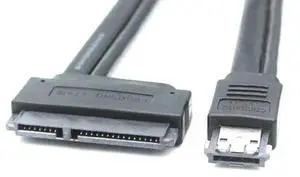 50cm Power Esata (eSATAp) to Sata Cable Dual Power USB 12V 5V Combo to 22 Pin (7Pin + 15Pin)For 2.5 inch 3.5 inch HDD