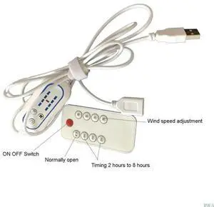 Ceiling Fan with Remote Timing 4 Speed Hanging Fan for Camping Dormitory Tent