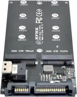 JoniSerl M.2 NVME to SFF-8654  NGFF SSD to SATA 2 in 1 Combo Adapter for Mainboard (Not Work NVME SSD to SATA)