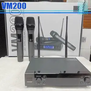 VM200 One to Two Wireless Microphones FM U-Band Professional Microphone VM200 One to Two Wireless Microphones FM U-Band Professional Microphone