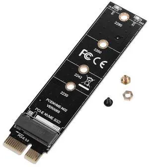 NVME Adapter Card M.2 to PCI-E3.0 1x Extension Key Converter Card