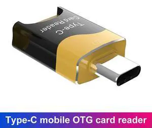 Mini Type-C Mobile OTG Card Reader Aluminum Alloy Hidden Card Slot Plug and Play Lightweight Flash Drive for Macbook phone