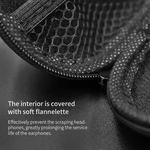 Portable Wired Earphones Case Square Earbuds Protective Bag Container for KZ