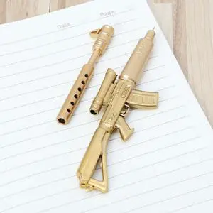 Novelty Gel Pen Gun Shape Ballpoint Pens Office School Supply Stationery Gift