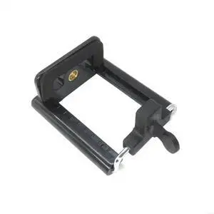 Phone Tripod Holder Mount for Head 1/4" Screw Adapter for Taking Selfie Vlogging Black Phone Holder Selfie Accesso
