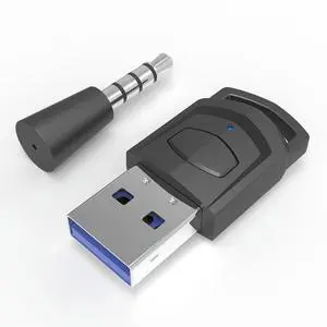 Wireless Headphone Adapter Receiver for PS5 PS4 Game Console PC Headset Bluetooth-compatible 5.0 Audio Transmitter