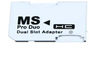 LOT Single Dual Slot Cards Reader Micro SD SDHC TF to MS Memory Sticks Pro Duo Reader for PSP Card Adapters Tools