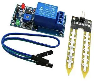 Automatic Irrigation Garden Kit Soil Moisture Sensor Automatic Irrigation Module DIY Kit Relay Module 50cm Hose for