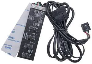 USB2.0 9pin Header USB 1 To 4 Male Motherboard USB 2.0 Adapter 9Pin Internal USB Hub Port Multiplier 9 Pin Connector Adapter