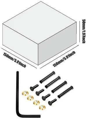Housing Radiator Screws l Fixing Chassis Fan Screws Quiet Operation Computer Radiator Fan Screws Set for PC Case Fan