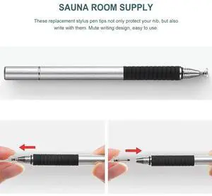 12 Pieces Stylus Replacement Tips Touch Screen Pen Nibs Replaceable Stylus Pen Disc Tips Compatible with Capacitive Touch Screen