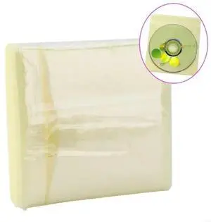 100 Pieces PP Plastic Wrap Bag for Protection Sleeve for Case for Standard DVD Discs Container