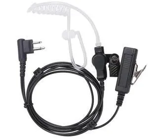 Tube Earpiece Headset for Two Way Radios Anti-noise Microphone for Hiking Police Teamwork Surveillance