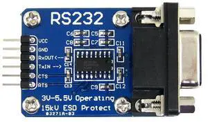 Waveshare RS232 To TTL Module 3V-5.5V Serial Port Module SP3232 Chip RS232 SP3232 Module Strip Cable DB9 To TTL Converter Board