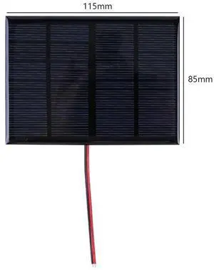 3W 12V Solar Charging Panel with Cable Solar Panel Module Solar Charger for 9-12V /Mobile Phone for Lamp Fan Pump