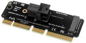 M.2 NVME To U.2 Expansion Card Mkey PCIeX4 To SFF8643 Converter Card 64GT/S High Speed Stable Transmission for Desktop Computer