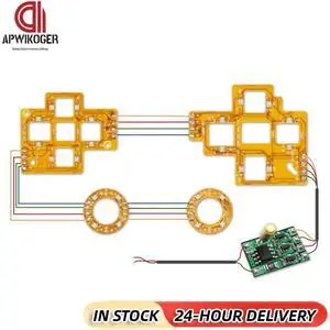Game Handle Modification LED Board Repair Parts Game Handle Welding Light Panel Replacement Accessories for PS4 Controller