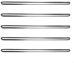 5Pieces Replacement Turntable Belt Rubber Flat Belt 4mm Wide Belt for Record Player Walkman DVD Repeater