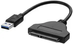 External SSD HDD Hard Disk Drive USB 3.0 to SATA 3 Adapter Cable 6 Gbps Support 2.5 Inches for Bitcoin Miner Mining