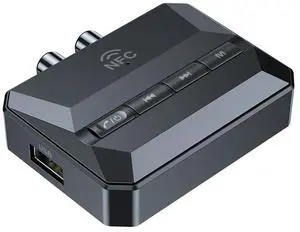 Wireless Receiver Bluetooth-Compatible 5.3 Stereo Wireless Adapter Built-in Gain Amplifier Support TF U Disk Play