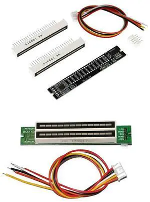 Dual Channel 12 Bit LED Music Spectrum Level Indicator Light 7-12V Audio Music VU Level Indicator Meter DIY Electronic Kits
