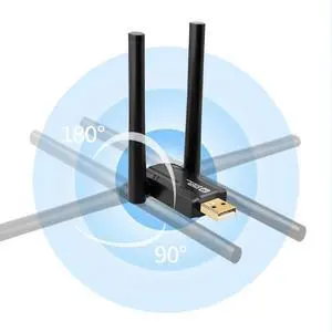 900Mbps USB 6 Wireless Dongle 5dBi High Gain Antenna Dual Band 2.4/5Ghz Wlan Transmitter Receiver for Laptop Desktop