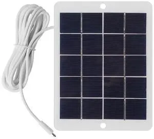 3W Mini Solar Panel Portable Solar Charger Cable Cellphone Waterproof Power Outdoor Electric Device Supply