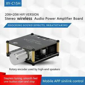 Power Audio Stereo Amplifier Board Bass Bluetooth-Compatible Audio Amplifier APP Control Wireless Module