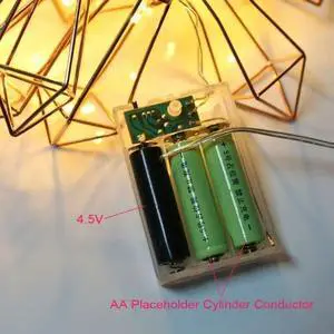 Universal No Power AA Fake Setup for Shell Placeholder Cylinder Conductor for Lithium iron phosphate batte