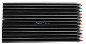 12Pcs Rainbow Colored Pencils Multicoloured Pencil For Drawing Coloring