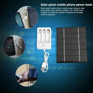 2W 6V Solar Panel for Power Bank Phone Charger AA Rechargeable Charger Phone Portable Flexible Power