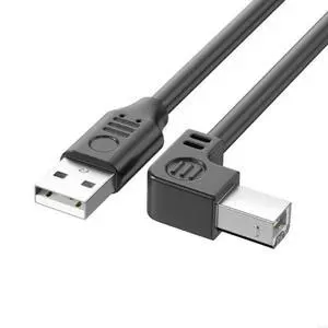 5M USB 2.0 Cable for Printers and s Ensuring Quick and Secure Connection Highly 480Mbps 90Degree Elbow