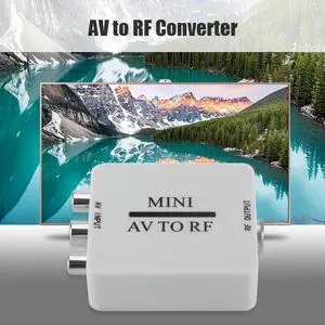 AV To RF Video Converter  Practical Multi-functional Classic HD Video Adapter Support RF 67.25/61.25MHz Amplifier