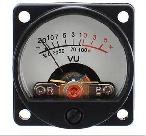 6V-12V Panel VU Meter Warm Back Light Recording VU Panel Meter Audio Level Amp Meter