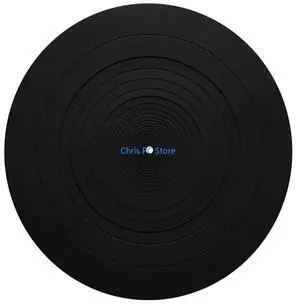 Turntable Platter Mat Silicone for LP Anti-slip Pad Universal for Audio Turntable Platter (about 12 Inch Diameter)